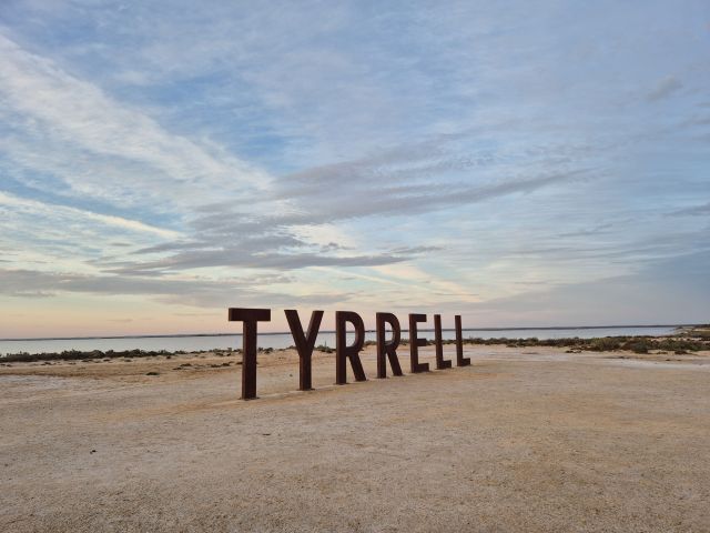 Sunset at Lake Tyrrell