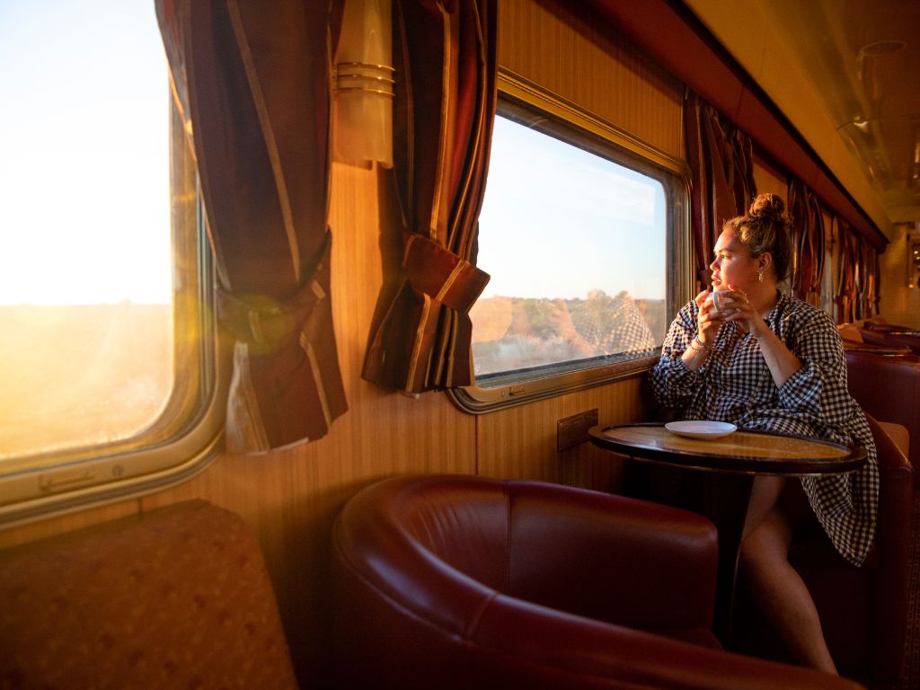 Woman on The Ghan