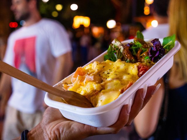 Dining at Jolly Christmas night markets