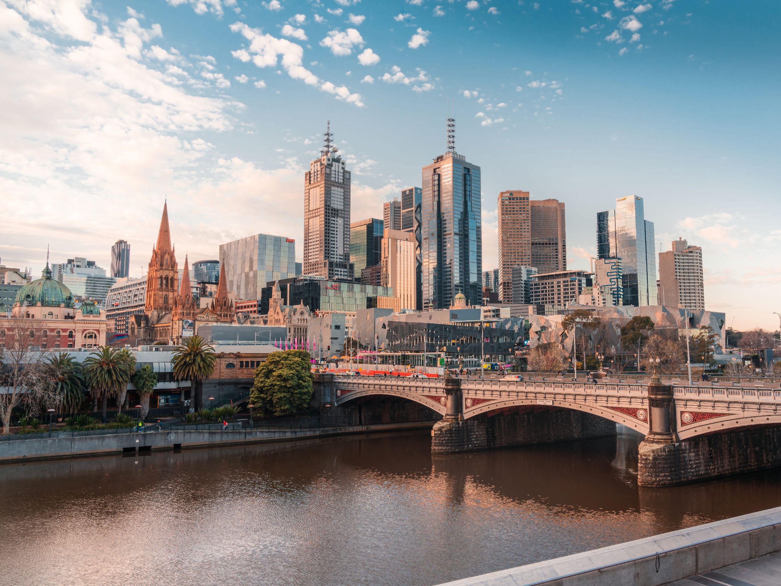 city skyline of Melbourne
