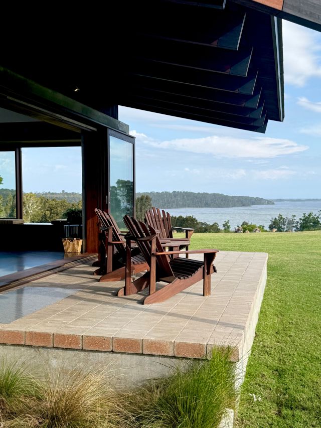 the outdoor deck at Somnium Bingie