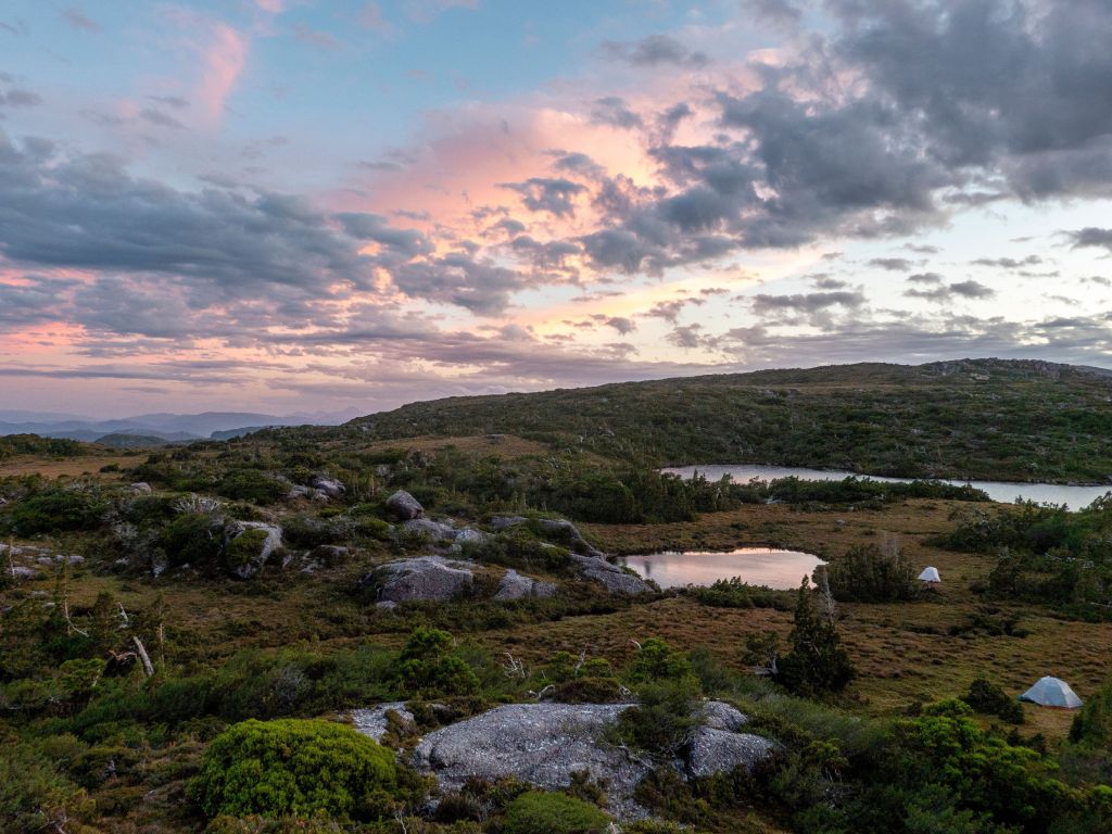 Tyndall Range, West Coast Range in Tasmania
