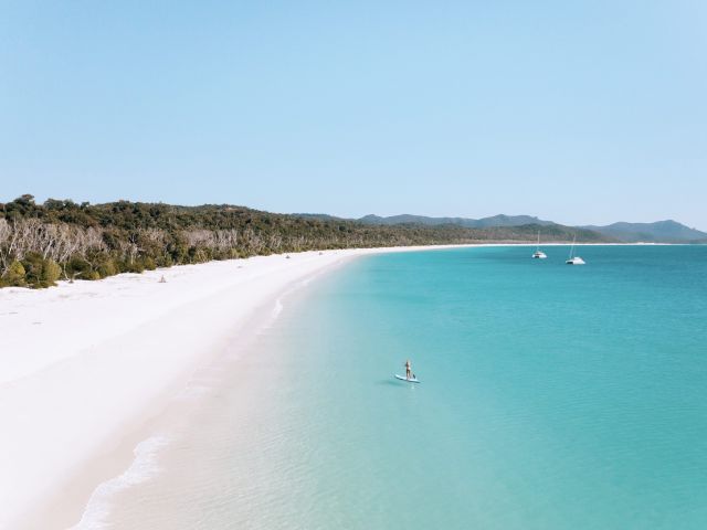 Aerial of Whitehaven Beach