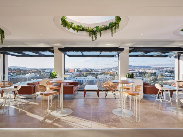 the Leyla rooftop bar, Canberra