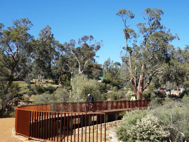 a bicycle trail in John Forrest National Park, Perth