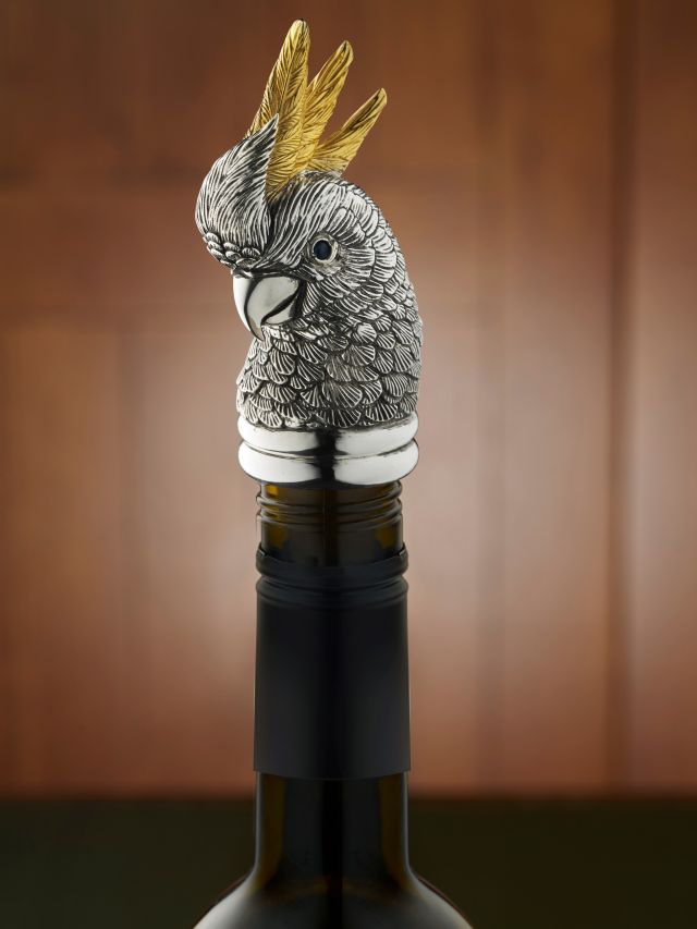 Sulphur-Crested Cockatoo Wine Stopper
