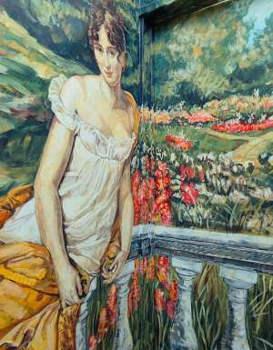 Murals painted inside the Ladies' Loo at Cistern Chapel