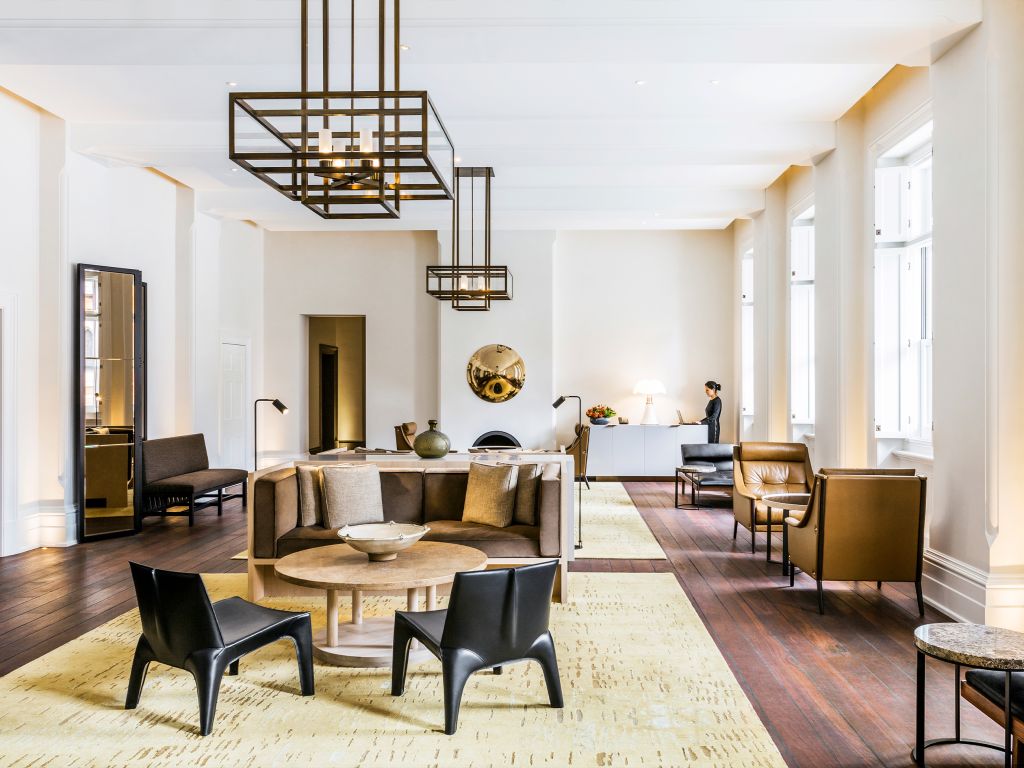 The reception area at COMO The Treasury
