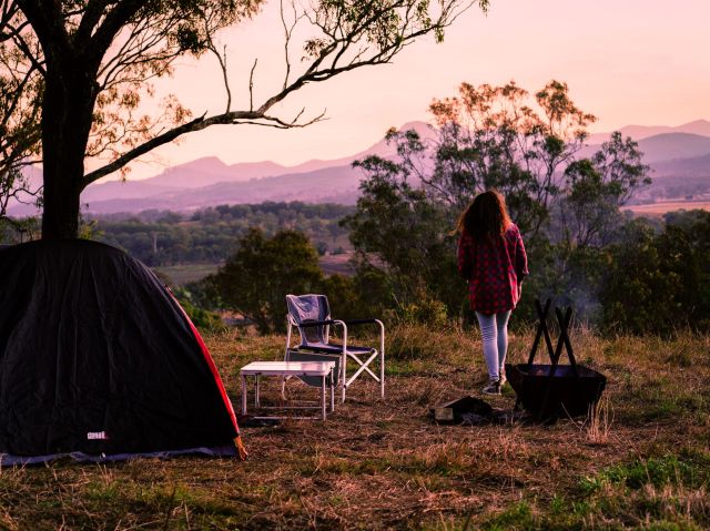 Larapinta campsite in the Scenic Rim Queensland.