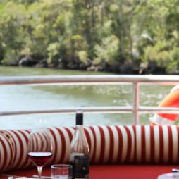 M.V. Jasmine cruises down the Byron Bay's Brunswick River.