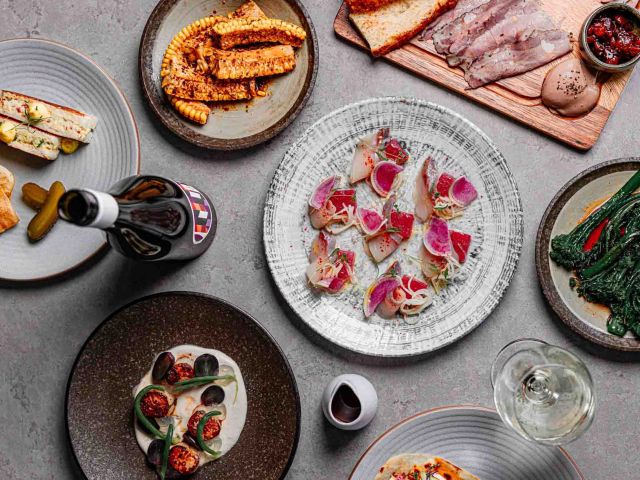 table spread at Gather hunter valley