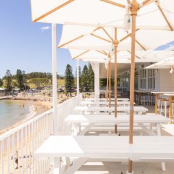 Views of the Haven from the deck at Terrigal Pavilion