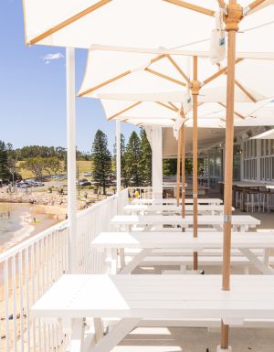 Views of the Haven from the deck at Terrigal Pavilion