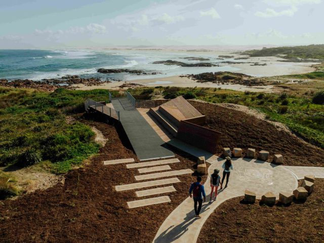 exploring the Birubi Point Aboriginal Place, Tomaree Coastal Walk