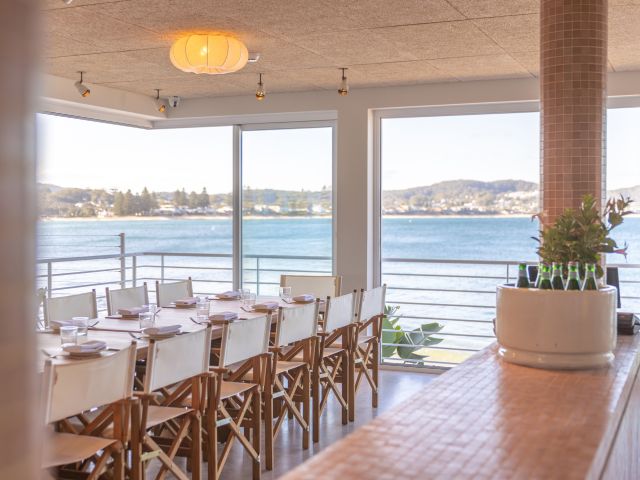 dining with sea views at Terrigal Pavilion