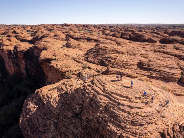 the Kings Canyon/Watarrka plateau from above