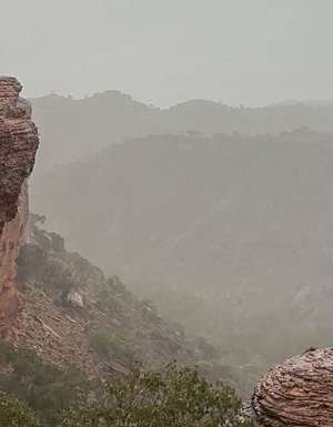 Kings Canyon transforms into a waterfall wonderland in the rain