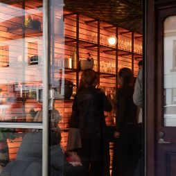 Exterior view of Scholé restaurant in Hobart