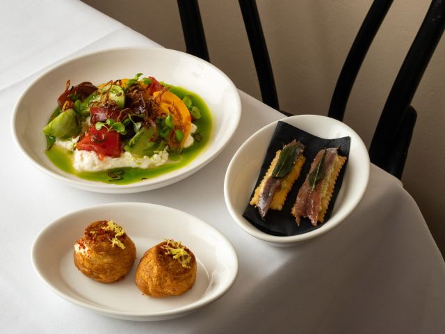 table spread at Claret Club darlinghurst sydney