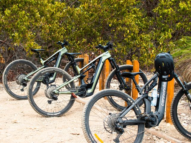 mountain bikes on Hamilton Island