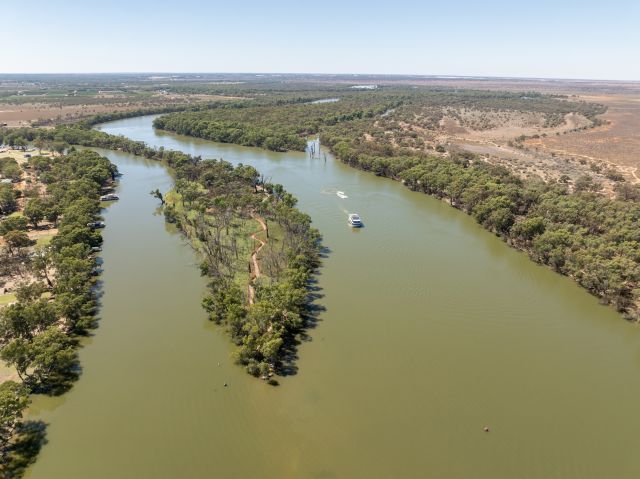 the Junction Island Nature Reserve between the Darling and Murray Rivers