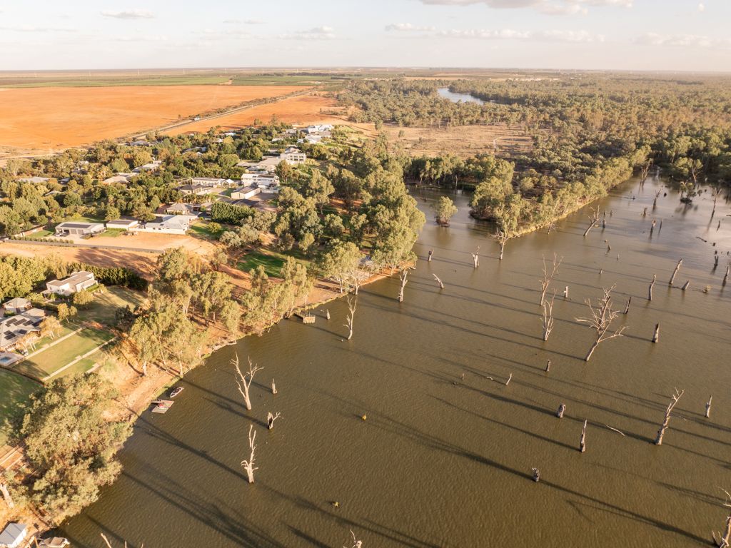 the Murray River from above