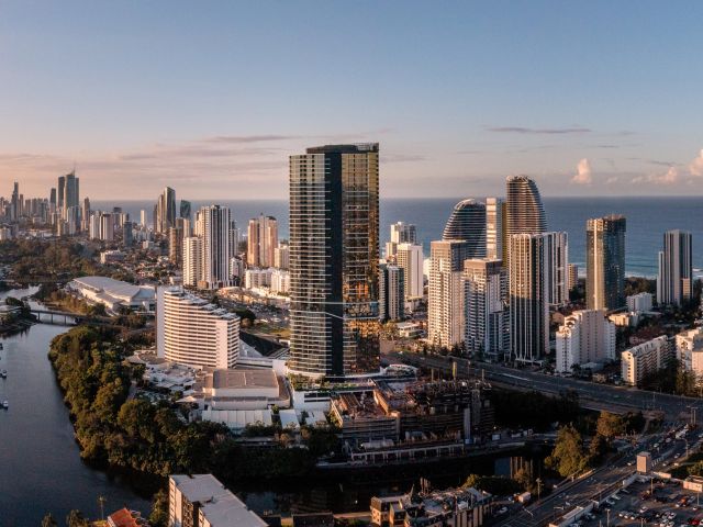 an aerial view of Dorsett Gold Coast