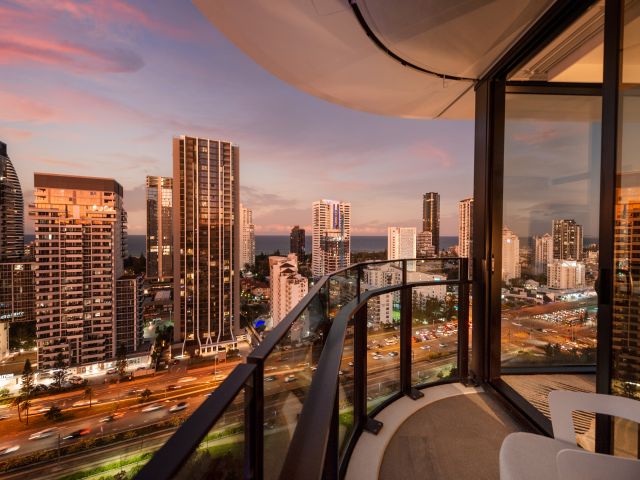 city vistas from the Executive King Suite Balcony