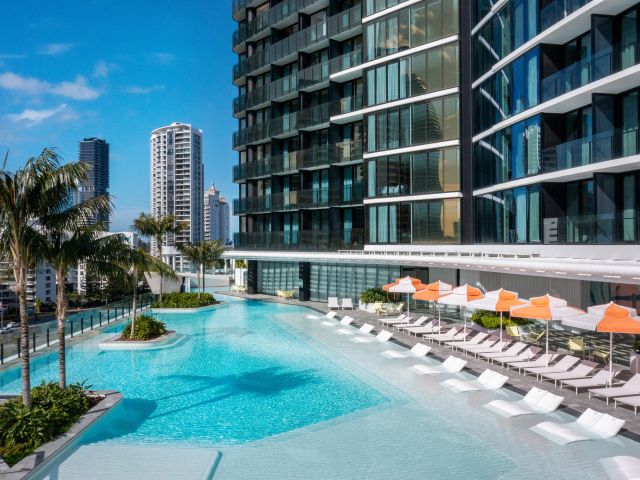 the Isoletto Pool Club at Dorsett Gold Coast