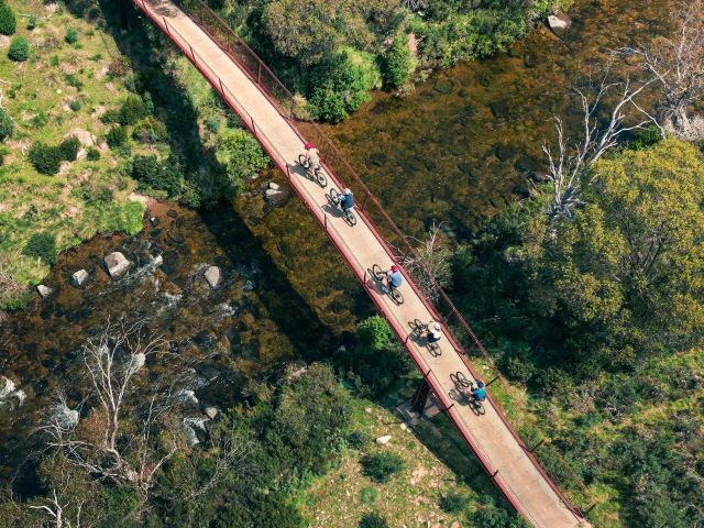 bikers on Thredbo Valley Track