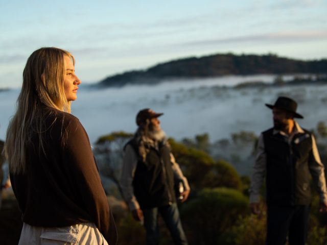 woman exploring Kooyoora State Park with guides