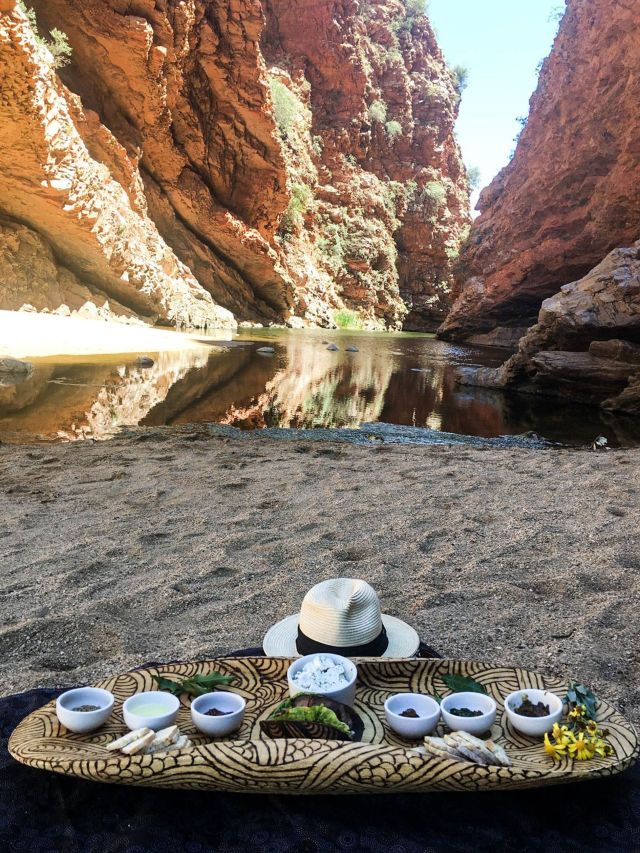 Kungkas Can Cook set up at Simpson's Gap