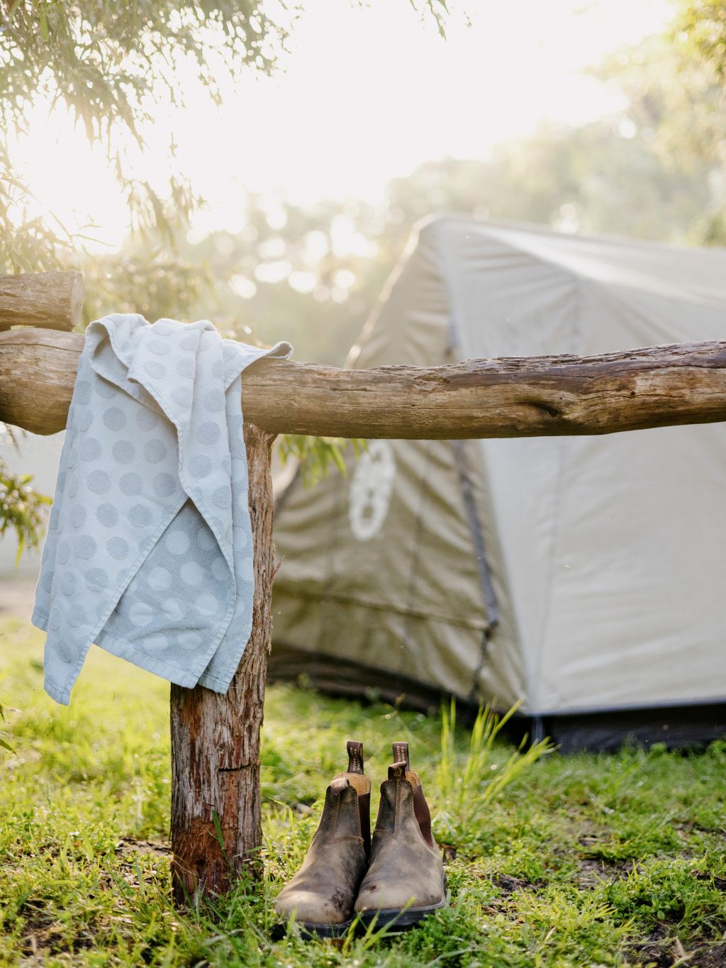 a camp setup on the Bibbulmun Track
