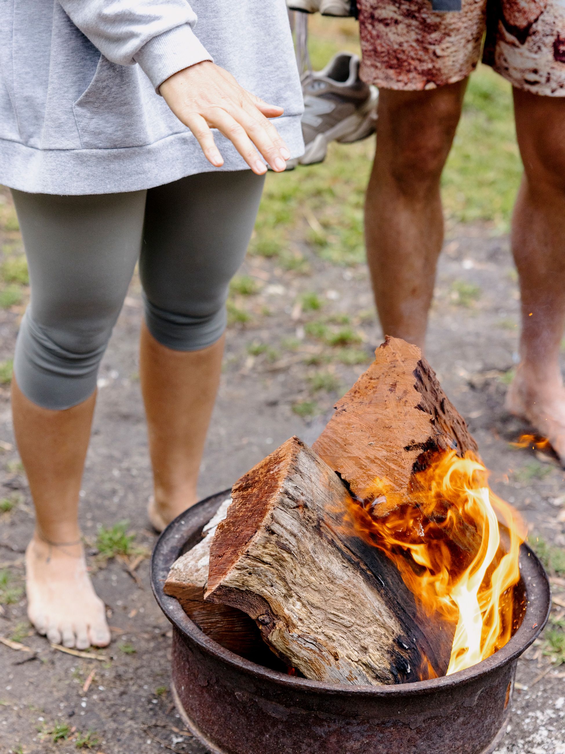 the campfire setup on Bibbulmun Track