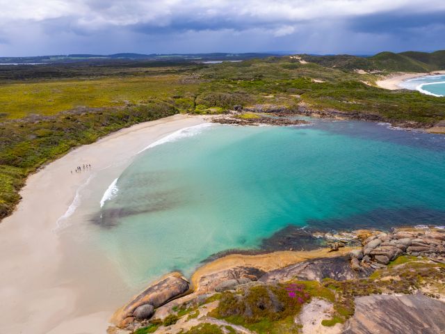 the Great Southern coast from above