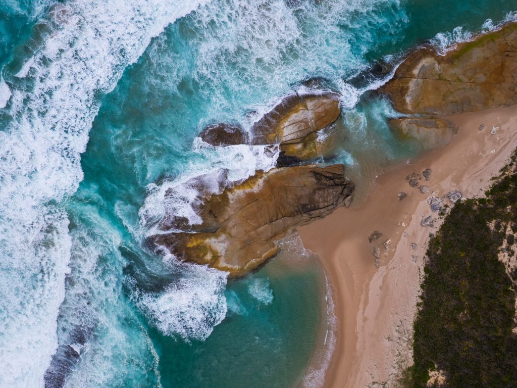 the coast from above, Bibbulmun Track