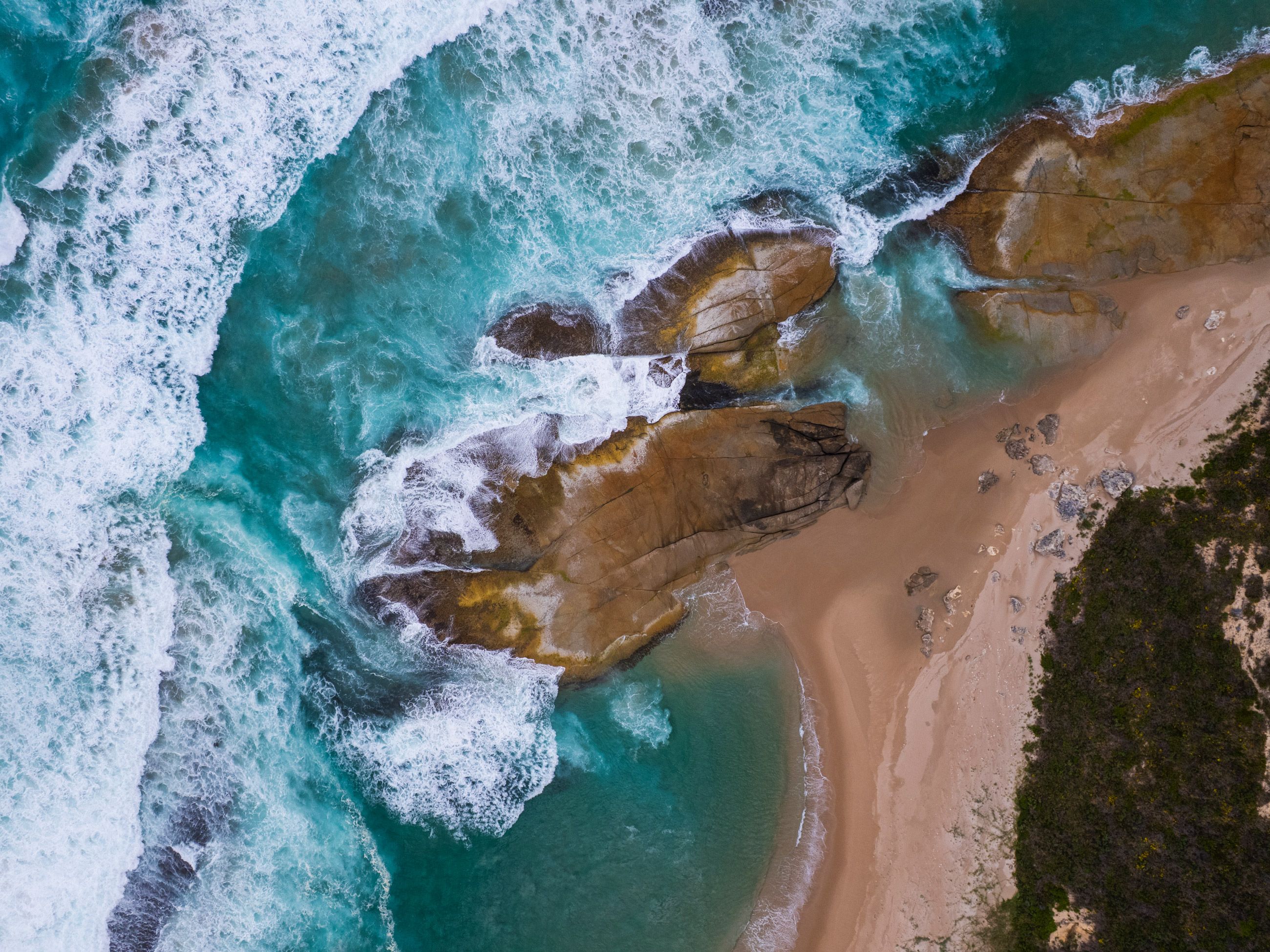 the coast from above, Bibbulmun Track