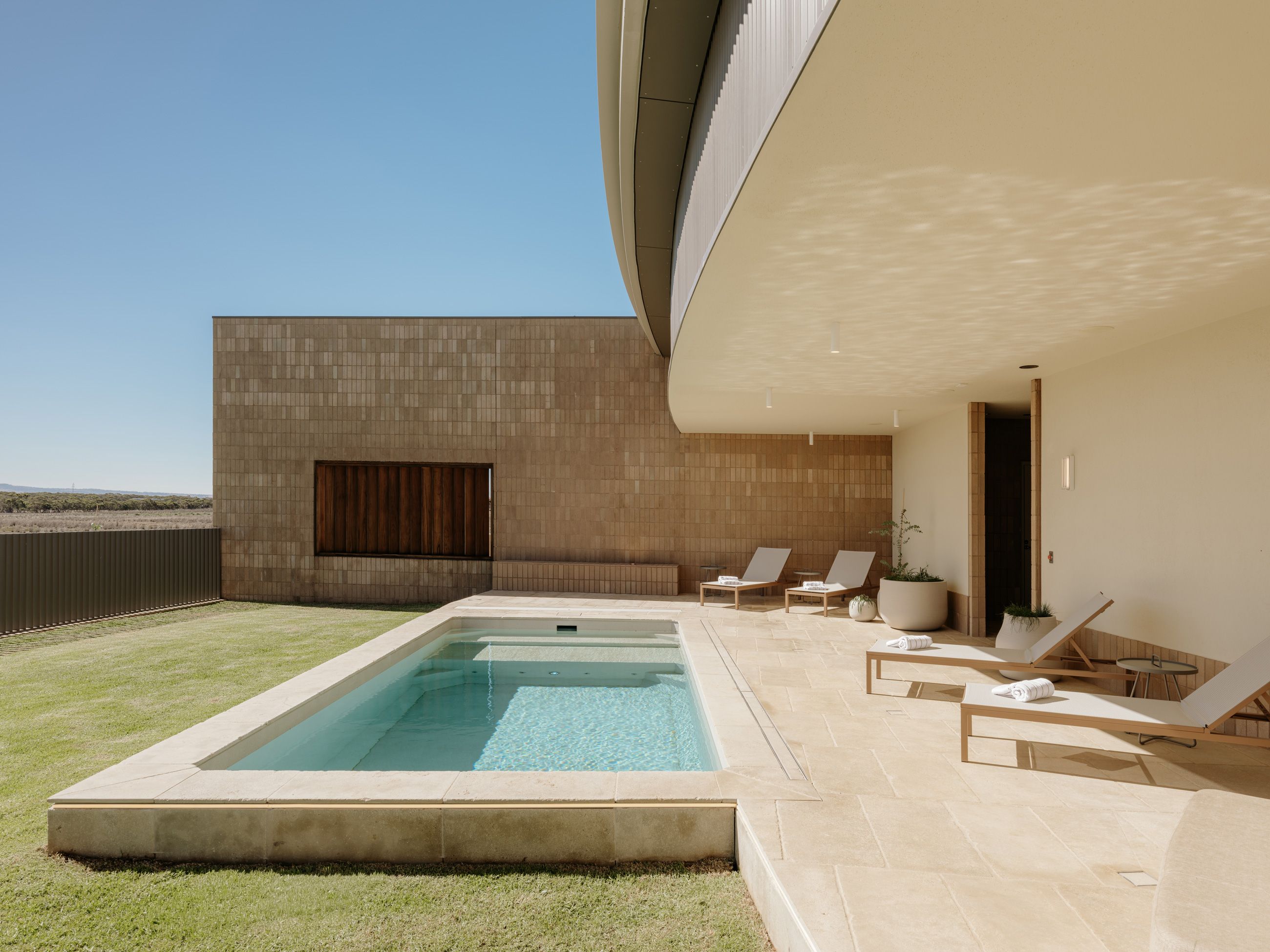 Safari Lodge pool at Monarto Safari Resort