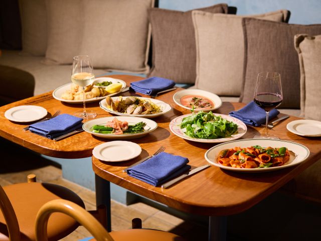 a spread of food on the table at The Westin Brisbane