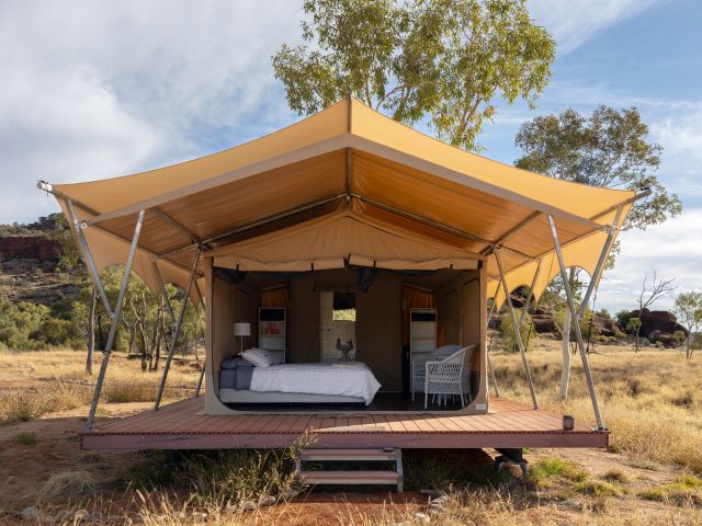 a safari-style eco tent at Yalka Ratara Eco Camp