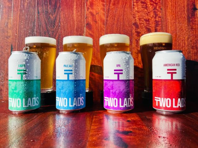 a selection of cold beer at Two Lads Brewing, Moama