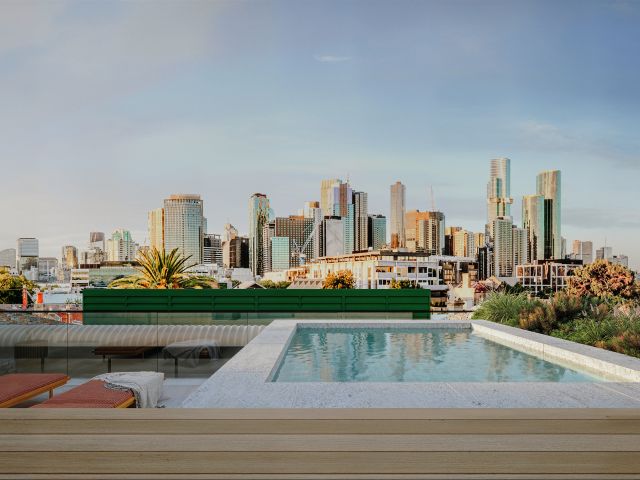 the rooftop pool at Else Bathhouse