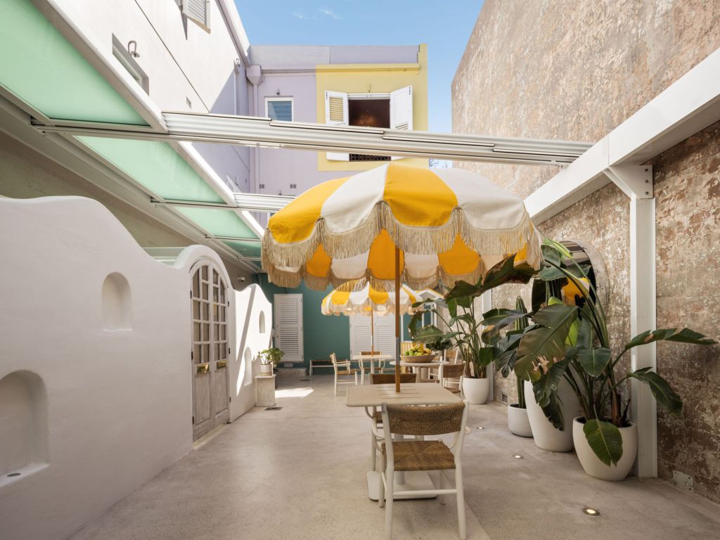 The courtyard at Medusa Hotel