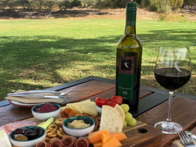 wine tasting at St Anne’s Winery