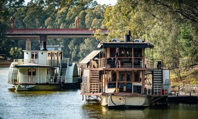 paddle steamers on the Murray River