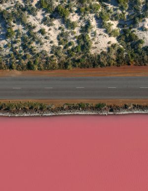 hutt lagoon aerial