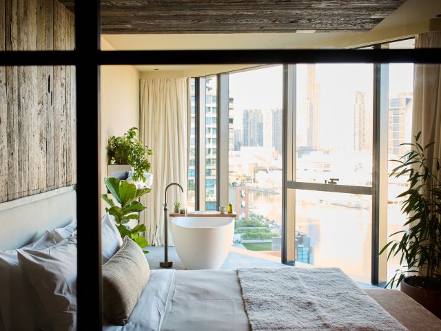 Inside the River Penthouse Suite at 1 Hotel Melbourne