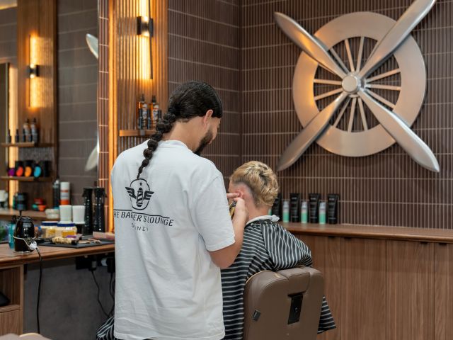 Barber's Lounge at Sydney Airport, NSW