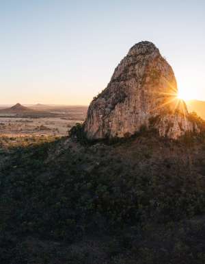 Bush Heli Services flying over clermont queensland