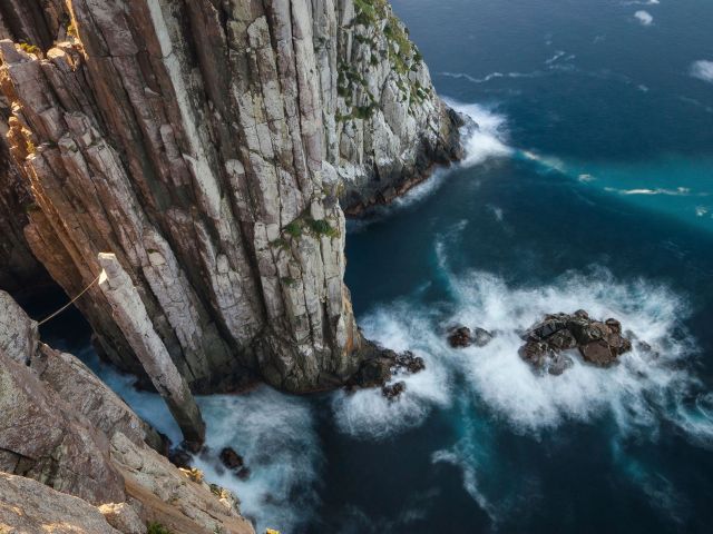 Towering sea cliffs at Cape Hauy